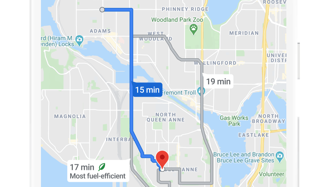 Google maps to offer "eco-friendly" navigation options